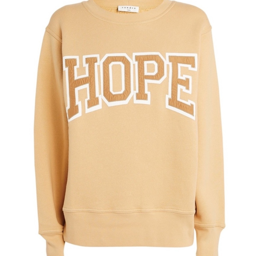 Sandro Hope Organic Cotton Crewneck Sweatshirt